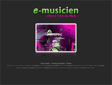 Tablet Screenshot of e-musicien.fr